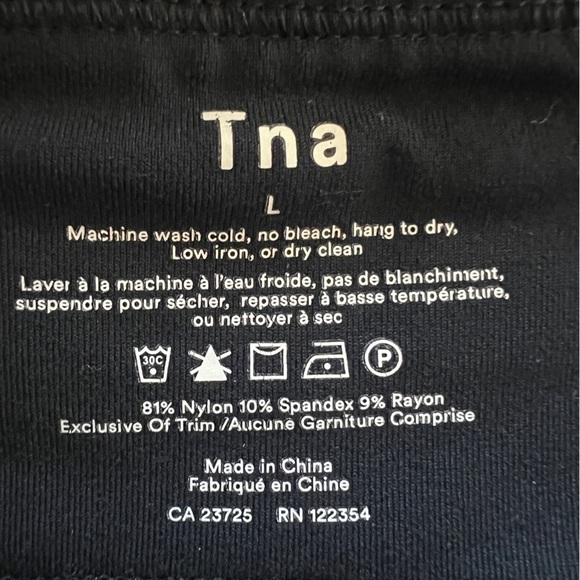 Tna thicker warm winter leggings-plum size L - Picture 5 of 6